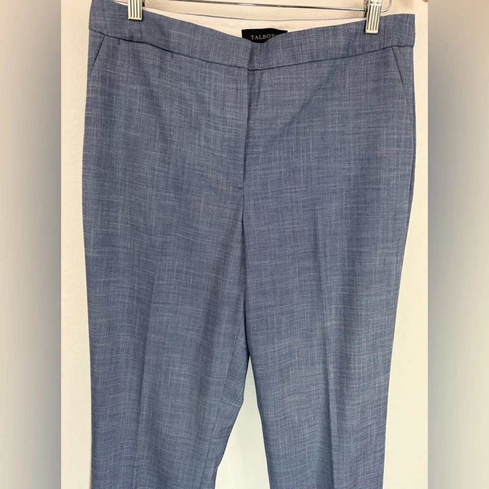 NWT Talbots Sharkskin Straight Leg Dress Pants Size 8